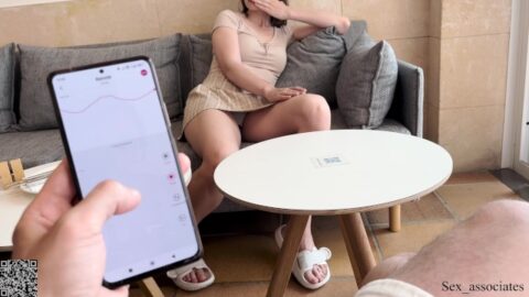 Now I Control Your Pussy. I Made Her Cum So Hard In A Cafe By Using Lovense Ferri Remote Control Toy