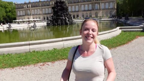 Public Whore! Crowned Queen At Herrenchiemsee Castle With A Sperm Fountain!